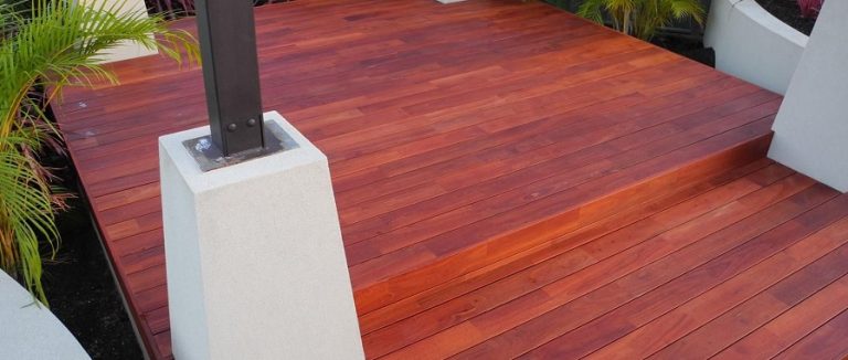 Jarrah timber decking