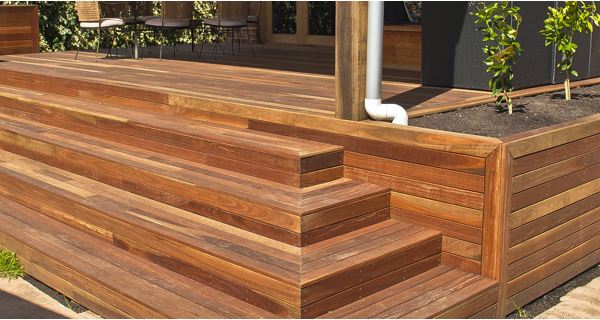 spotted gum timber decking