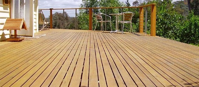 stringybark timber decking